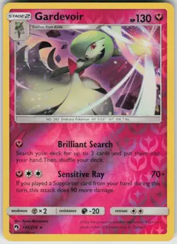 Played Reverse Holo Gardevoir 141/214 Rare Lost Thunder Moderately Played - Image 1