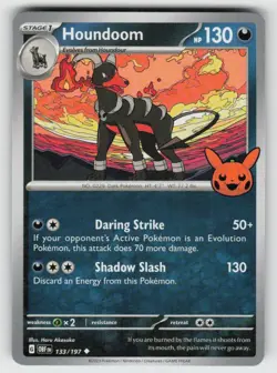 Houndoom 133/197 Uncommon Trick or Trade BOOster 2024 Near Mint - Image 1