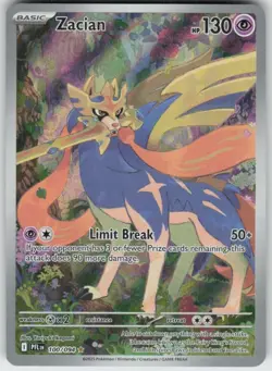 Zacian 100/094 Illustration Rare Phantasmal Flames Near Mint - Image 1