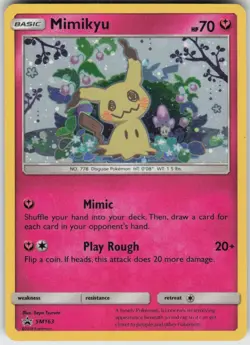 Holo Mimikyu - SM163 Promo Sun & Moon Promo Near Mint - Image 1