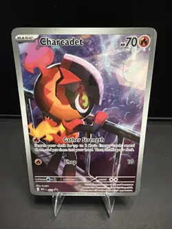 Charcadet 2025 Pokemon Phantasmal Flames #022 Black Star Promo Holo Sealed - Image 1