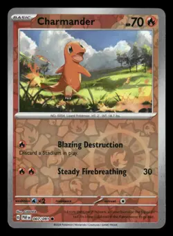 Charmander 007/091 C Paldean Fates Reverse Holo NM/M Pokemon - Image 1