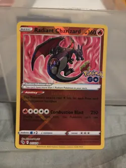 Radiant Charizard 11/78 Pokemon Go NM Near Mint - Image 1