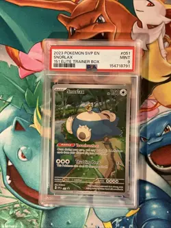 2023 Pokemon 151 Elite Trainer Box Promo #051 Snorlax PSA 9 - Image 1