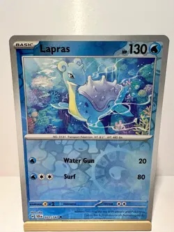 Lapras 31/142 Uncommon Stellar Crown Pokemon Reverse Holo Near Mint - Image 1