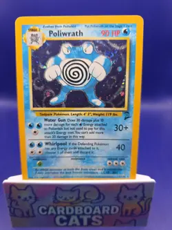 Poliwrath Holo 15/130 Base Set 2 Unlimited Holo Rare Pokemon TCG - Image 1