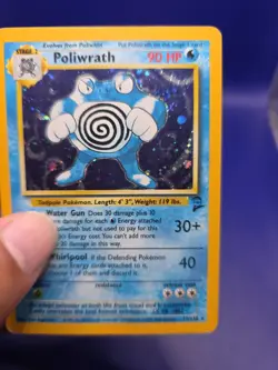 Poliwrath Holo 15/130 Base Set 2 Unlimited Holo Rare Pokemon TCG - Image 4