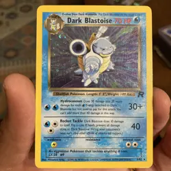 Pokemon Dark Blastoise 3/82 Team Rocket Holo Rare 70 HP English - Image 1