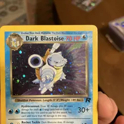 Pokemon Dark Blastoise 3/82 Team Rocket Holo Rare 70 HP English - Image 3