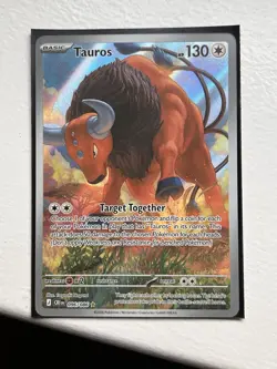 Pokemon Tauros Rare Holo 096/086 English 2026 130 HP 50 - Image 1