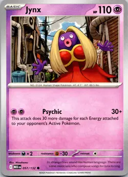 Pokemon Jynx ME01: Mega Evolution (MEG) Normal 057/132 NM - Image 1