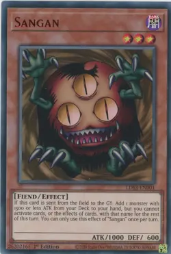 Yugioh Sangan LDS3-EN001 RED Ultra Rare 1st Edition NM - Image 1
