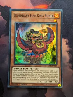 Legendary Fire King Ponix - SR14-EN045 Super Rare Yugioh Card - Image 1