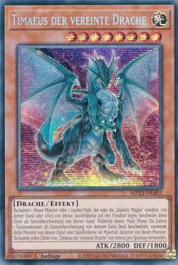 Timaeus Der Vereinte Drache - MP23-DE003 - Secret Rare - 1. Auflage - YU-GI-OH - Image 1