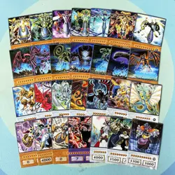 YUGIOH 100Pcs Blue Eyes Dark Magician Exodia Obelisk DM GX Slifer Style Cards - Image 2