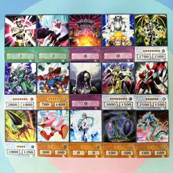 YUGIOH 100Pcs Blue Eyes Dark Magician Exodia Obelisk DM GX Slifer Style Cards - Image 3