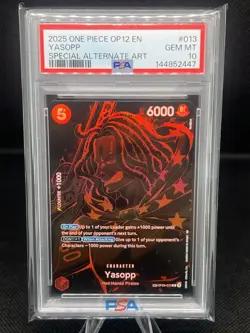 One Piece Yasopp OP12-013 Special Alt Art (Legacy of the Master) English PSA 10 - Image 1