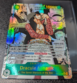One Piece TCG Dracule Mihawk OP14-119 Manga – Azure Sea’s Seven – Lightly Played - Image 2