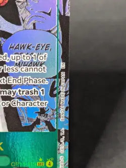 One Piece TCG Dracule Mihawk OP14-119 Manga – Azure Sea’s Seven – Lightly Played - Image 3