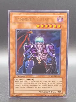 Yu-Gi-Oh | 2 Cards Lot | Vampire's Course 1st Edition, Lord Of D 1st Edition - Image 2