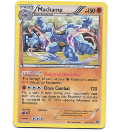Pokemon 2013 Light Play Machamp 49/101 Plasma Blast Holo Card - Image 1