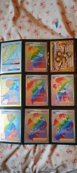 Pokemon Cards Collection Binder Gold, Rainbow, Full Art - Image 3