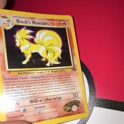 Brock's Ninetales 3/132 Gym Challenge Holo Rare 70HP WOTC 2000 Eng - Image 5