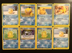 Pokemon TCG Vintage Lot of 12 Psyduck Neo Destiny Psyduck Team Rocket Returns LP - Image 1
