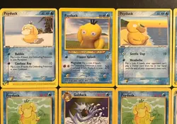 Pokemon TCG Vintage Lot of 12 Psyduck Neo Destiny Psyduck Team Rocket Returns LP - Image 2