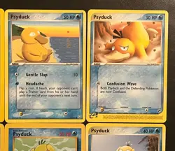Pokemon TCG Vintage Lot of 12 Psyduck Neo Destiny Psyduck Team Rocket Returns LP - Image 3