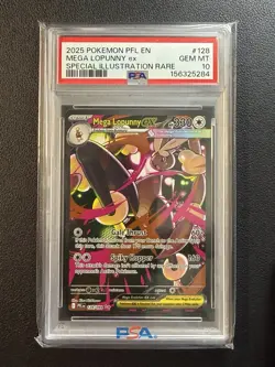 Mega Lopunny ex 128/094 Pokemon Phantasmal Flames SIR PSA 10 GEM MINT 💎 - Image 1