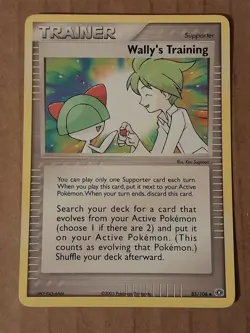 Pokemon Wally's Training 85/106 ex Emerald NM-MINT See Pictures - Image 1