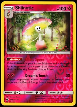 Pokemon - Shiinotic - 148/214 - Reverse Holo - Lost Thunder - NM/M - Image 1