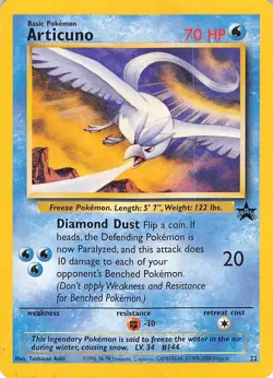 Articuno 22 Promo Wizards Black Star Promos Pokemon Moderately Played - Image 1