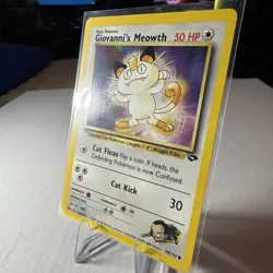Giovanni's Meowth 74/132 Gym Challenge Regular Common Pokemon Near Mint (NM) - Image 2