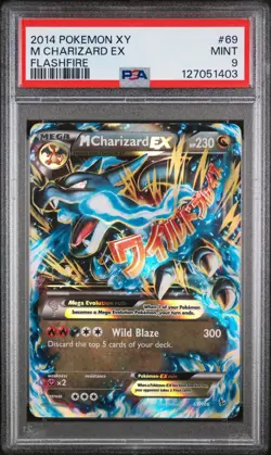 2014 Pokemon Flashfire M Charizard Ex #69 XY MINT PSA 9 Ultra Rare - Image 1