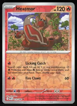 Heatmor 019/086 Uncommon White Flare Pokemon Reverse Holo Near Mint - Image 1
