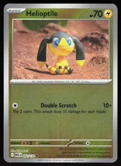 Helioptile 052/132 Common Mega Evolution Pokemon Reverse Holo Near Mint - Image 1