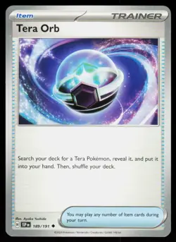 Tera Orb 189/191 Uncommon Surging Sparks Pokemon Near Mint - Image 1