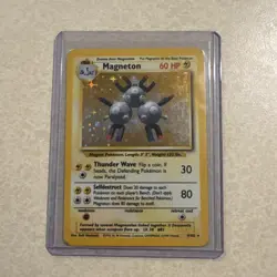 Pokemon TCG Magneton Base Set 9/102 Holo Unlimited Holo Rare - Image 1