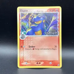 2005 Pokemon Bagon 58/113 Reverse Holo Delta Species STAMPED LP - Image 1