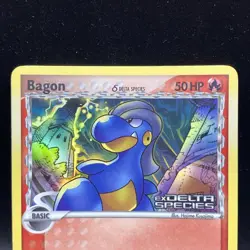2005 Pokemon Bagon 58/113 Reverse Holo Delta Species STAMPED LP - Image 2