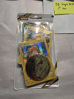 Pokemon TCG Brilliant Stars Pikachu/Raichu Checklane Blister Pack x10 - Image 3