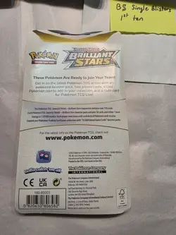 Pokemon TCG Brilliant Stars Pikachu/Raichu Checklane Blister Pack x10 - Image 4