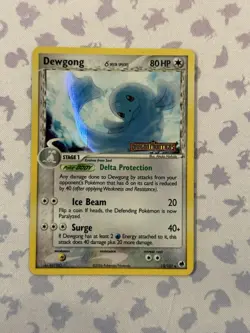 Dewgong (Delta Species) #15/101 - EX Dragon Frontiers Reverse Holo 2006 )NM) - Image 1