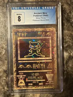 Pokemon 2000 Ancient Mew Movie Promo Original CGC Label 8 - Image 1