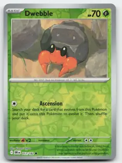 Dwebble #11/182 (Reverse Holo) (NM) SV10: Destined Rivals DRI Pokemon - Image 1