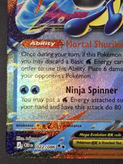 Pokemon TCG: Chaos Rising - Mega Greninja ex (022/086) Double Rare Holo - Image 5