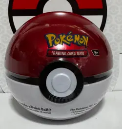Pokemon TCG red/white Ball Tin 3 Scarlet&Violet Booster Packs D24 - Image 1