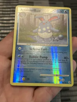 Azumarill 18/130 Diamond & Pearl Reverse Holo Rare Pokemon Card LP - Image 2